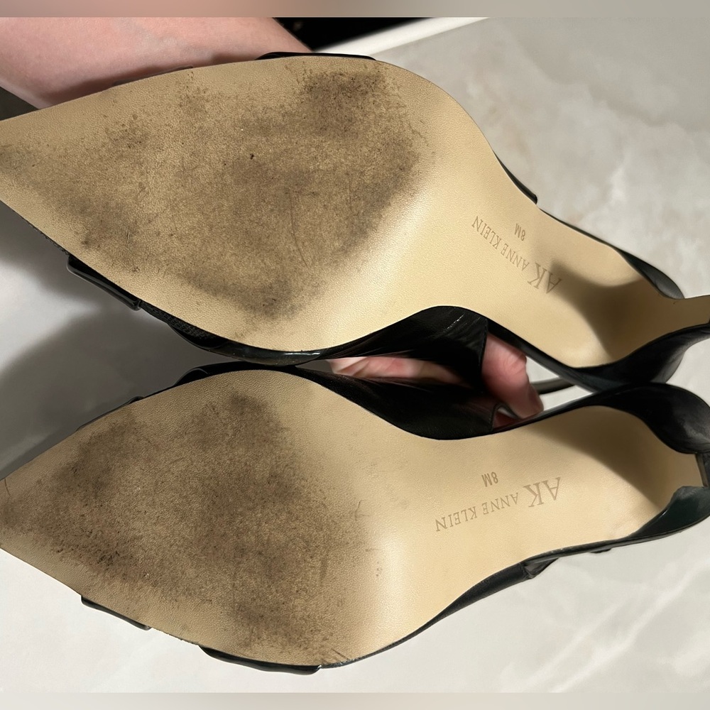 Anne Klein Crosby Sling Back Leather Heels - Picture 7 of 7